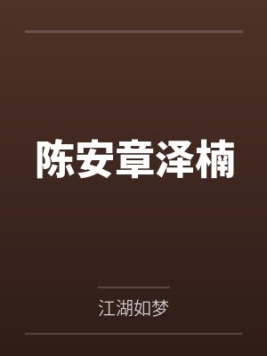 陈安章泽楠