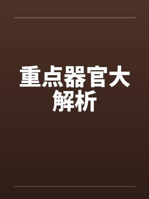重点器官大解析