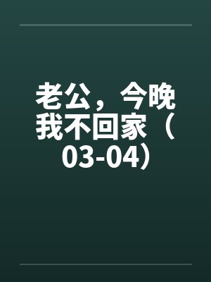 老公,今晚我不回家(03-04) 老公,今晚我不回家(03-04)