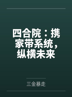 四合院:携家带系统,纵横未来 四合院:携家带系统,纵横未来