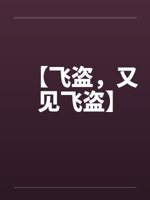【飞盗,又见飞盗】 【飞盗,又见飞盗】