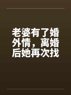老婆有了婚外情,离婚后她再次找到我 老婆有了婚外情,离婚后她再次找到我