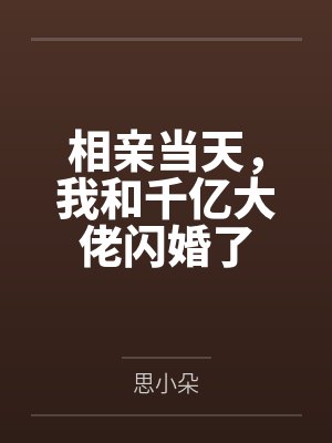 相亲当天,我和千亿大佬闪婚了by思小朵 相亲当天,我和千亿大佬闪婚了by思小朵